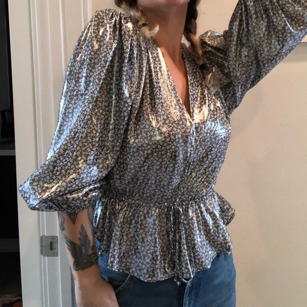Free people Talk that talk blouse